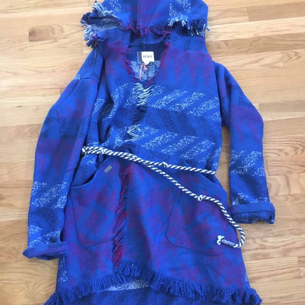 Roxy hooded sweater coat